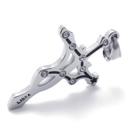 Titanium Weegschaal Hanger Met Strass