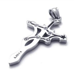 Titanium Weegschaal Hanger Met Strass