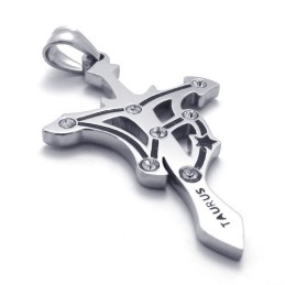 Taurus Titanium Hanger Met Strass