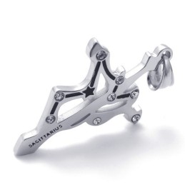 Titanium Boogschutter Hanger Met Strass