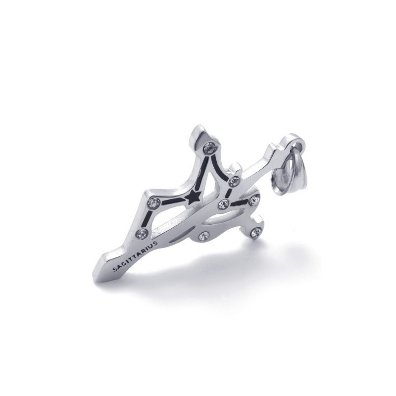 Titanium Boogschutter Hanger Met Strass