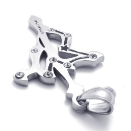 Titanium Boogschutter Hanger Met Strass