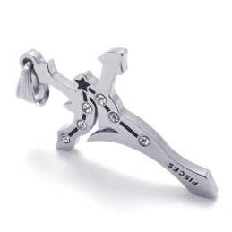Vissen Titanium Strass Hanger