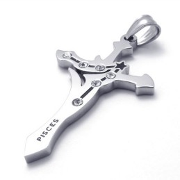 Vissen Titanium Strass Hanger