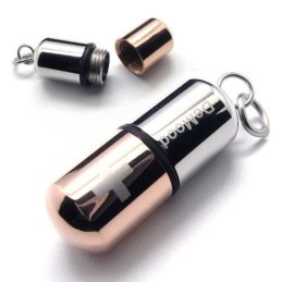 Heren Koffie Puur Titanium Pil Hanger Kruis Ketting