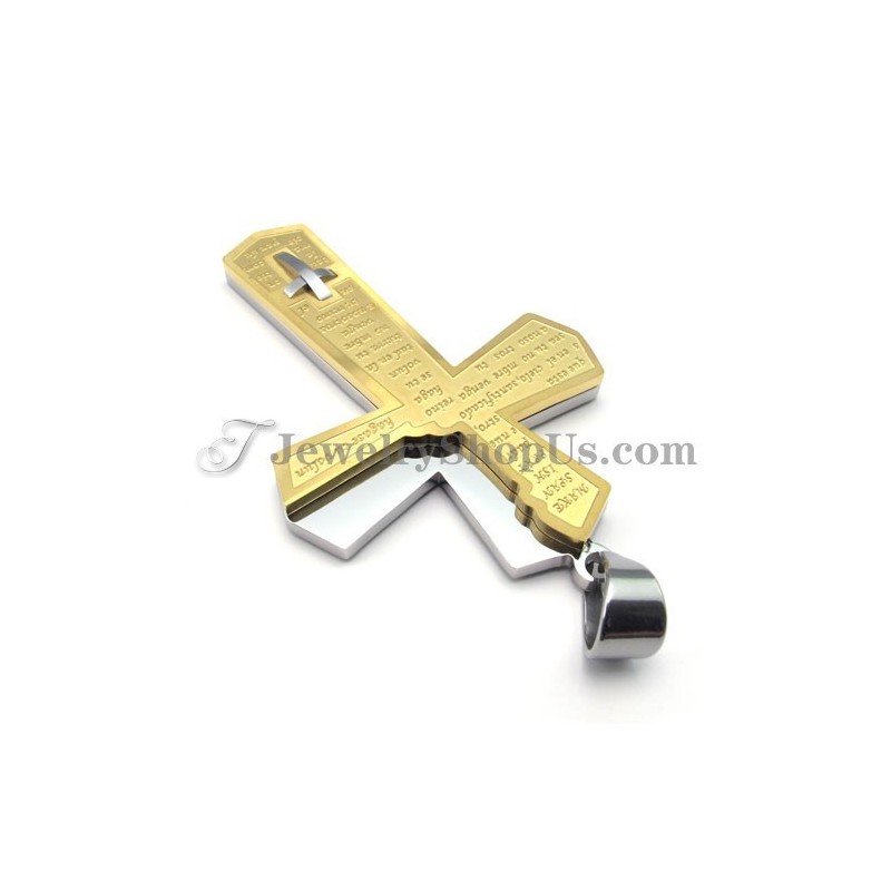 Mode Gouden Kruis Titanium Hanger Mode Gouden Kruis Titanium Hanger