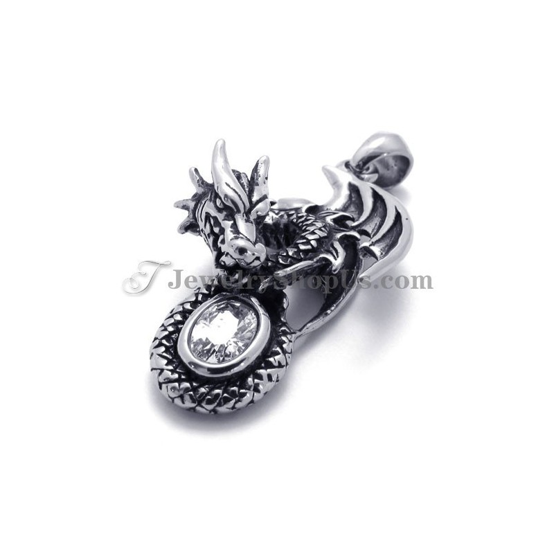 Draak Titanium Hanger Met Zirkoon Draak Titanium Hanger Met Zirkoon
