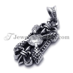 Elegante Titanium Hanger Met Zirkoon