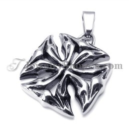 Klassieke Kruis Zwarte Titanium Hanger