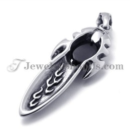 Mode Zwarte Zirkoon Titanium Hanger