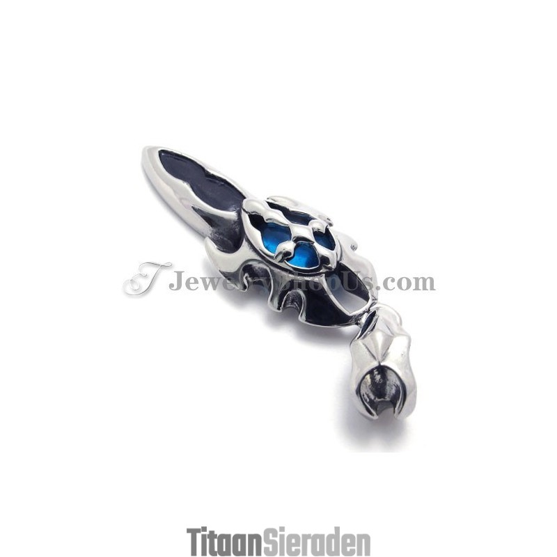 Mode Blauwe Zirkoon Titanium Hanger Mode Blauwe Zirkoon Titanium Hanger