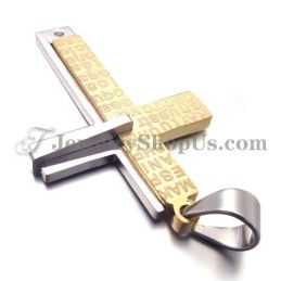 Prachtige Gouden Kruistitanium Hanger