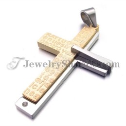 Prachtige Gouden Kruistitanium Hanger