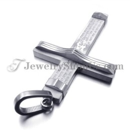 Mode Titanium Zilveren Kruis Hanger