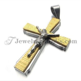 Elegante Titanium Gouden Kruis Van Jusus Hanger