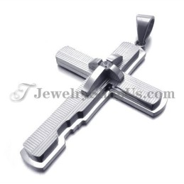 Zilveren Titanium Kruishanger