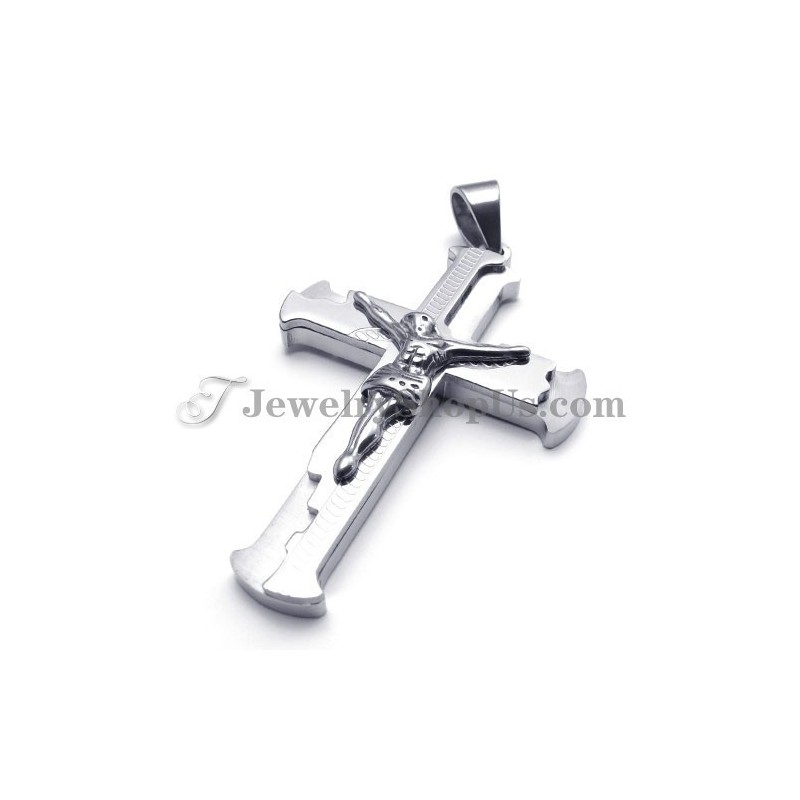 Klassieke Titanium Hanger Met Het Kruis Van Jezus