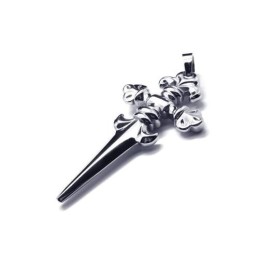 Heren Jongens Pure Titanium Kruis Zwaard Hanger Ketting