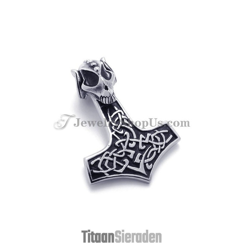 Mode Schedel Met Kruis Titanium Hanger Mode Schedel Met Kruis Titanium Hanger