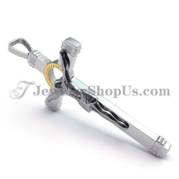 Elegante Gouden Titanium Jezus Kruis Hanger