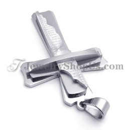 Prachtige Zilveren Titanium Kruishanger