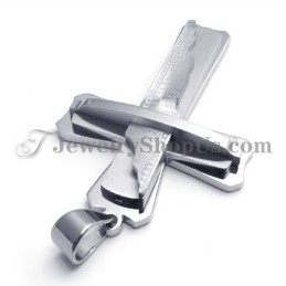 Prachtige Zilveren Titanium Kruishanger