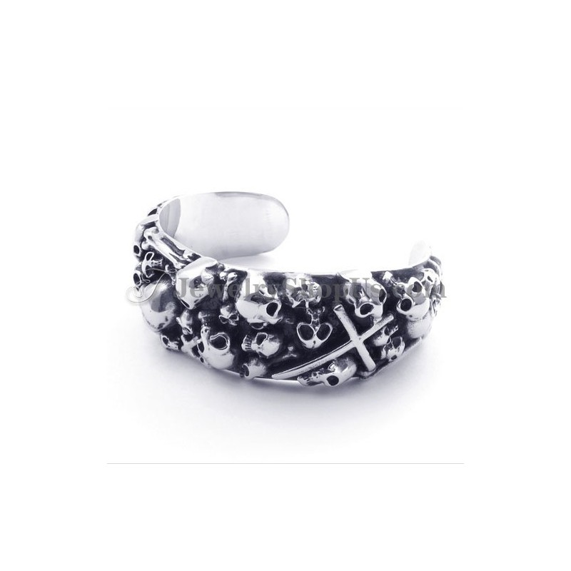 Titanium Schedel Armband Titanium Schedel Armband