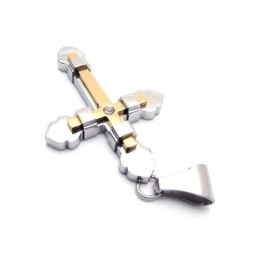 Gouden Kruishanger Van Puur Titanium Voor Heren (Nieuw)