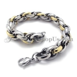 Mode Gouden Titanium Armband