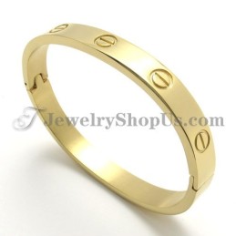 Elegante Gouden Titanium Armband Voor Vrouwen