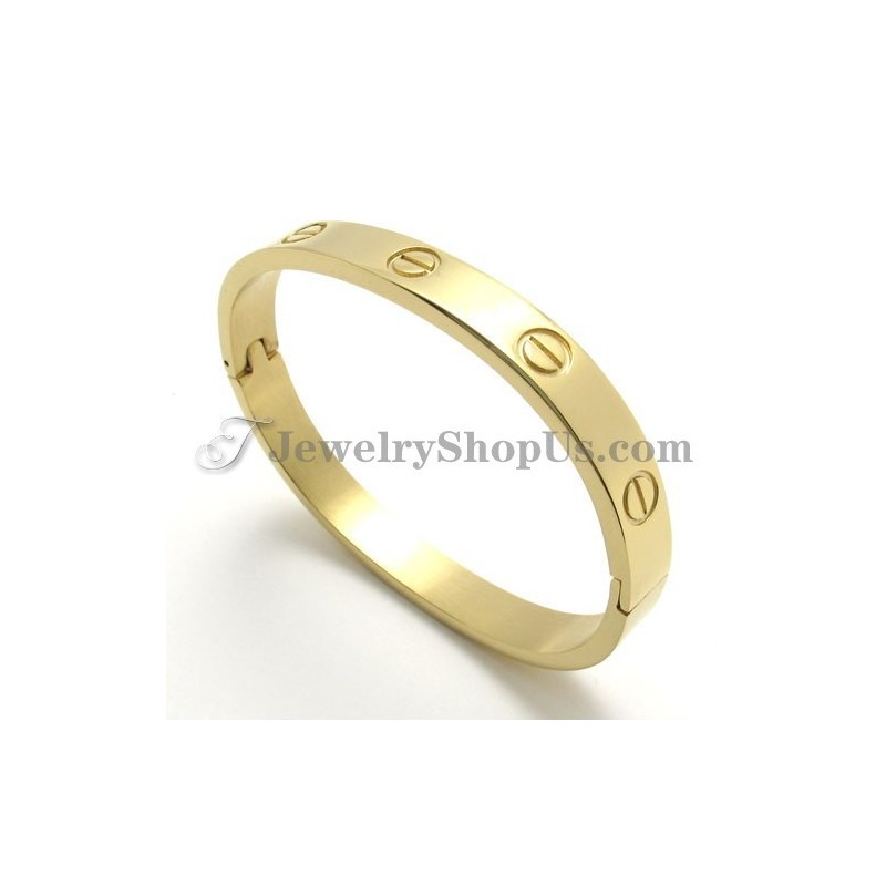 Elegante Gouden Titanium Armband Voor Vrouwen