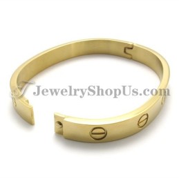Elegante Gouden Titanium Armband Voor Vrouwen