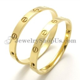 Prachtige Gouden Titanium Armband Voor Heren