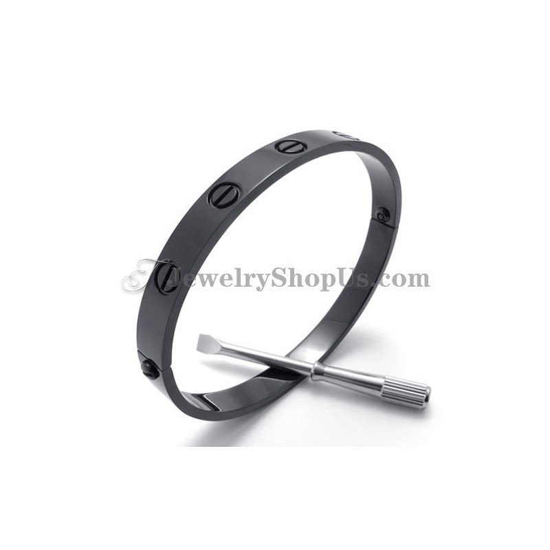 Prachtige Zwarte Titanium Herenarmband Prachtige Zwarte Titanium Herenarmband