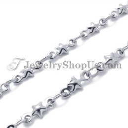 Prachtige Titanium Sterrenketting