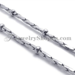 Mode Zilveren Titanium Damesketting