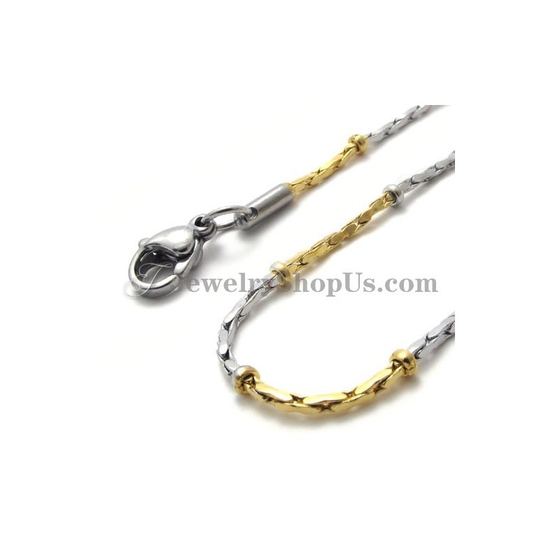 Mode Gouden Titanium Damesketting Mode Gouden Titanium Damesketting