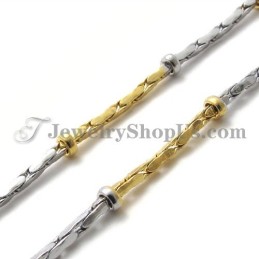 Mode Gouden Titanium Damesketting