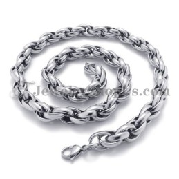 Elegante Zilveren Titanium Ketting