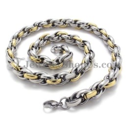 Elegante Gouden Titanium Ketting