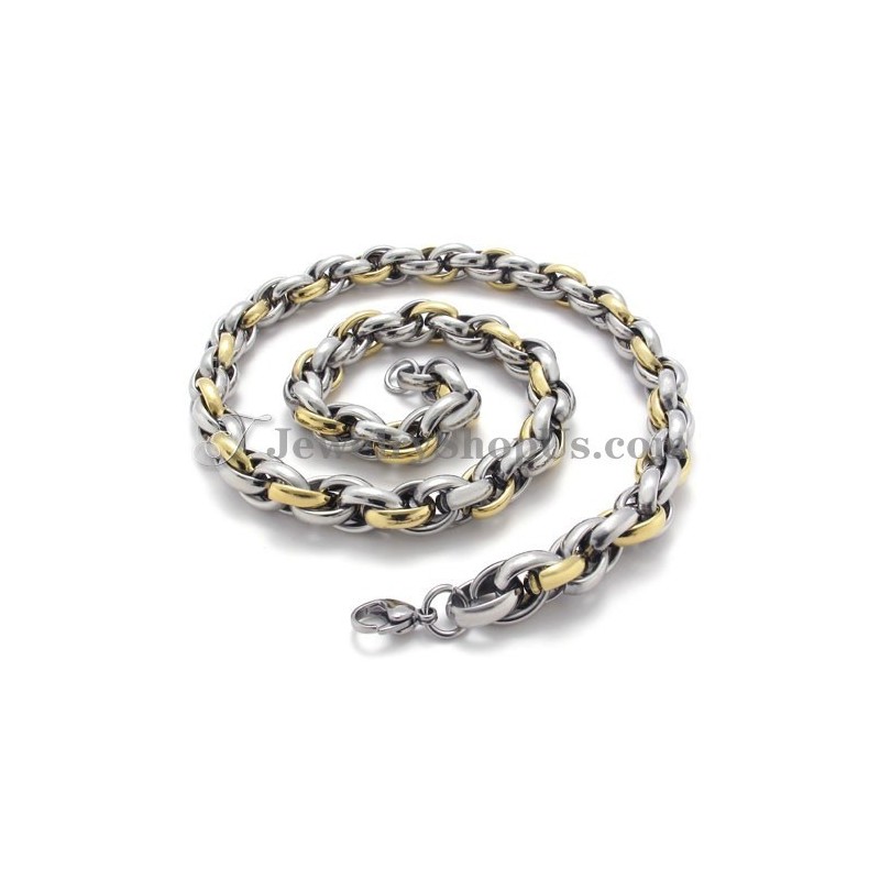 Elegante Gouden Titanium Ketting Elegante Gouden Titanium Ketting