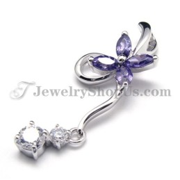 925 Zilveren Hanger Met Zirkoon (Galvaniserend Platina) Met Gratis Ketting