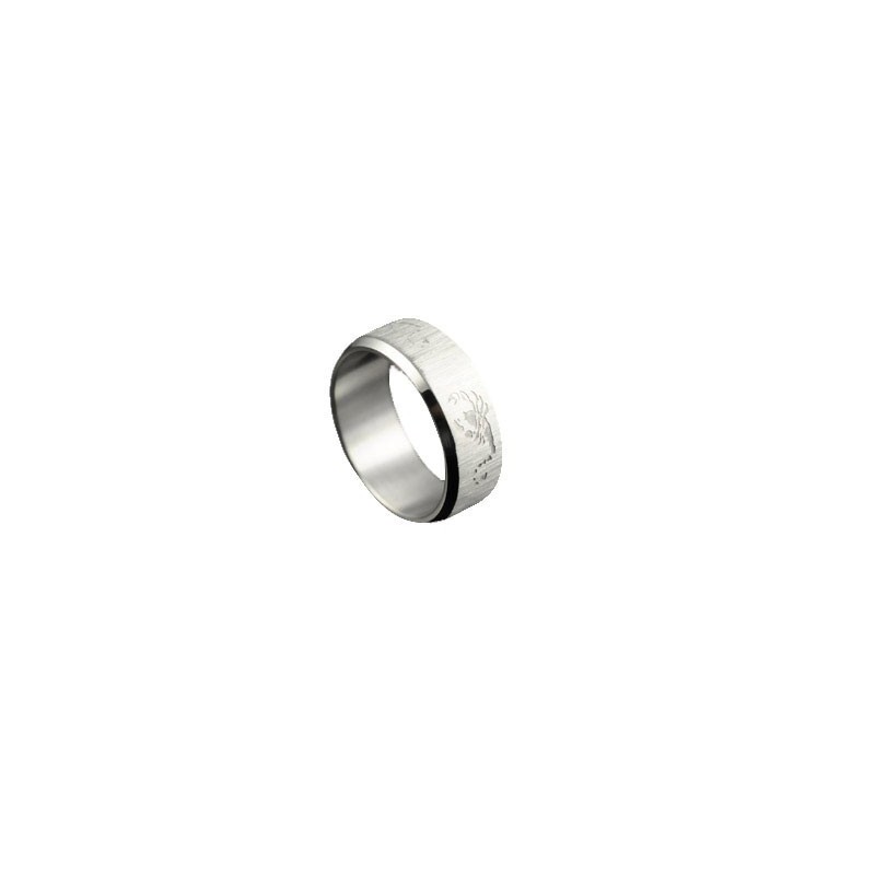 Schorpioen Titanium Ring Voor Heren Schorpioen Titanium Ring Voor Heren