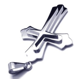 Heren Zilveren Kruishanger Van Puur Titanium (Nieuw)