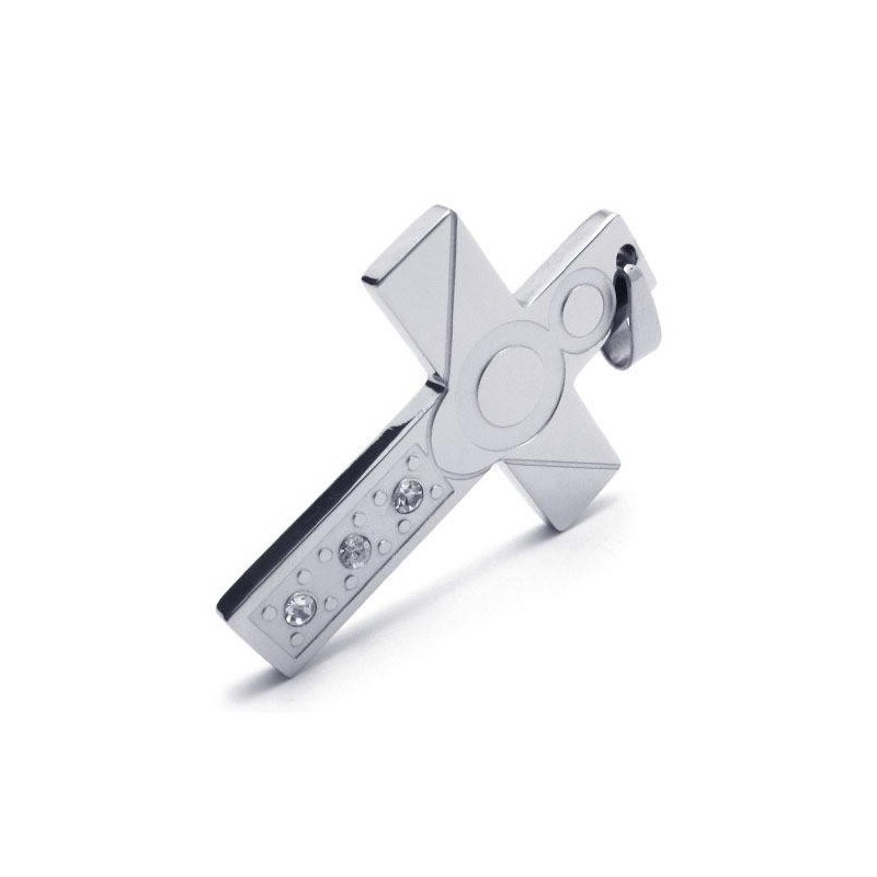 Heren Zilveren Ketting Met Kruishanger Van Puur Titanium (Nieuw) Heren Zilveren Ketting Met Kruishanger Van Puur Titanium (Nieuw)