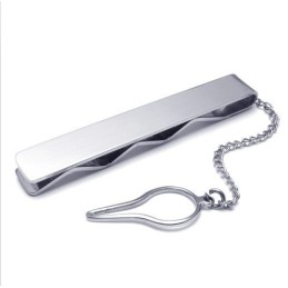 Elegante Vorm, Kleur, Briljantie, Superieure Kwaliteit, Titanium Stropdasclips