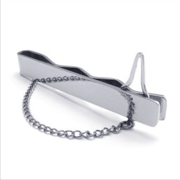 Elegante Vorm, Kleur, Briljantie, Superieure Kwaliteit, Titanium Stropdasclips