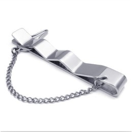 Elegante Vorm, Kleur, Briljantie, Superieure Kwaliteit, Titanium Stropdasclips