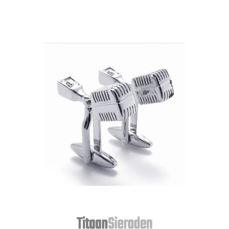 Modern Design, Kleurbriljantie, Superieure Kwaliteit Titanium Manchetknopen