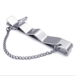 Deft Design Kleur Briljantie Uitstekende Kwaliteit Titanium Stropdasklemmen